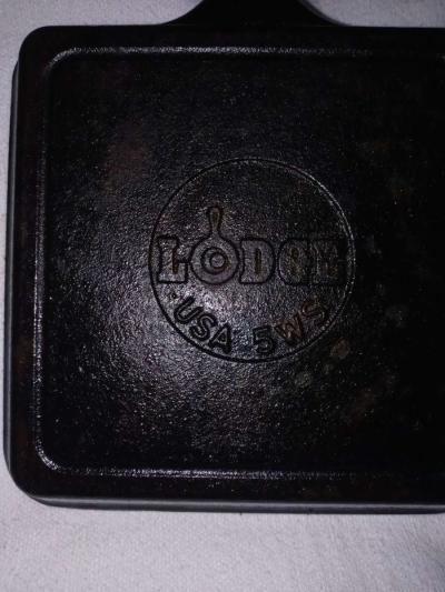 Lodge cast iron 5 inch USA 5ws - Thumbnail 3