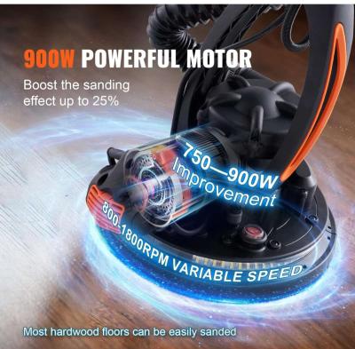 Drywall Sander 900W Electric Sander with 12 Sanding Discs Va - Thumbnail 3