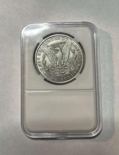 US 1891 Morgan Silvery Coin Collectors Memorial Imitation - Thumbnail 2