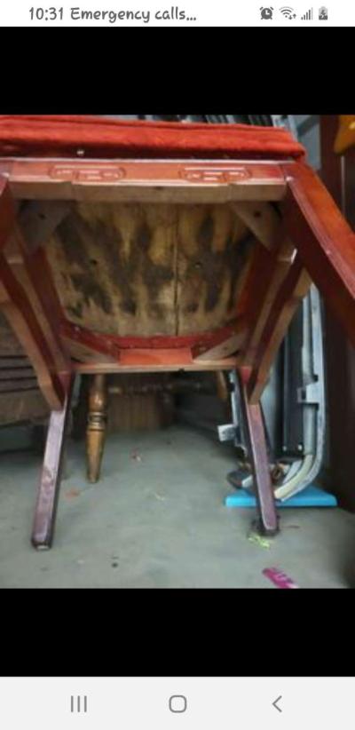 vintage red chair - Thumbnail 2