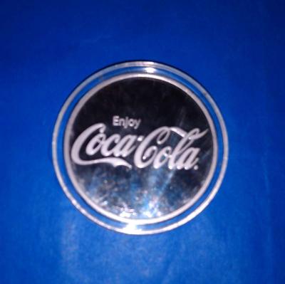 coca  cola  silver round oz - Thumbnail 3