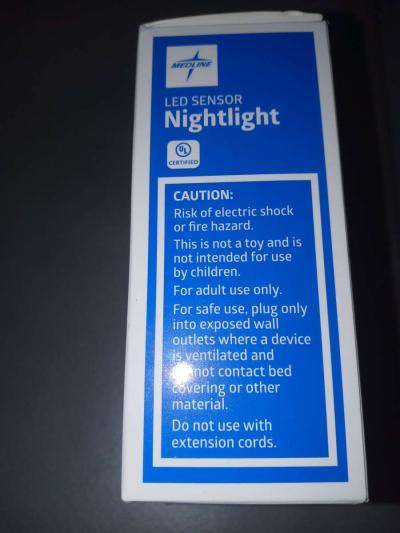 Medline LED sensor nightlight two lights in one box - Thumbnail 2