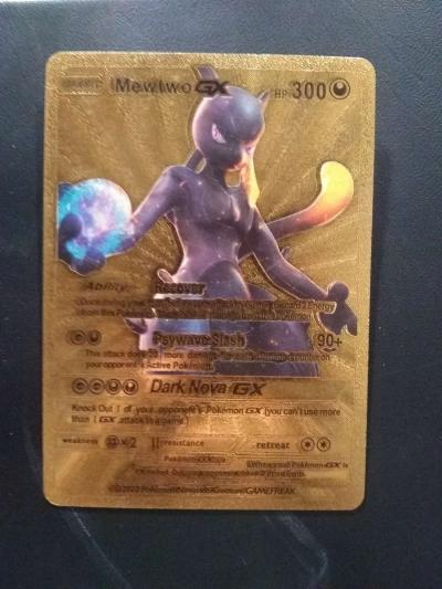 2020 Pokmon Mewtwo GX hp 300 Gold Card RARE - New Caney, Texas