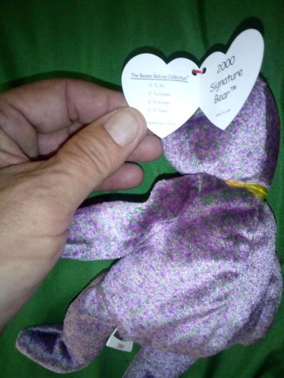 2000 Ty beanie babies signature bear very nice - Thumbnail 2