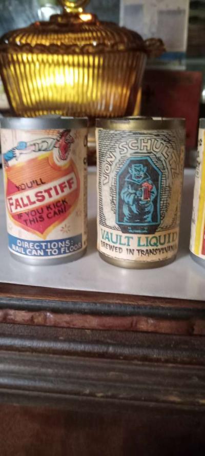 6 vintage mini beer cans - Thumbnail 3