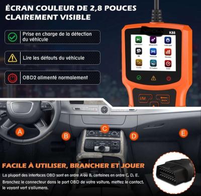 OBD2 Scanner Code Reader Tool OBD Car Diagnostic Scan Tool - Thumbnail 3