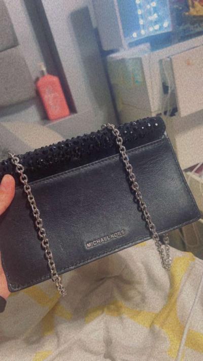 Stunning Statement Black Swarovski Cross Body - Thumbnail 2