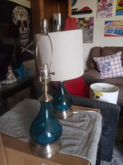 blue lamp