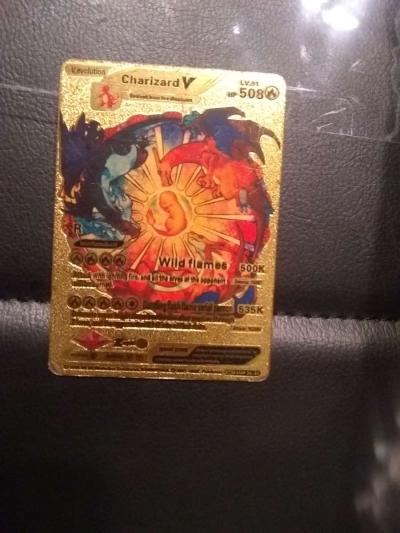 Rare Gold Plated Charizard V - Thumbnail 3