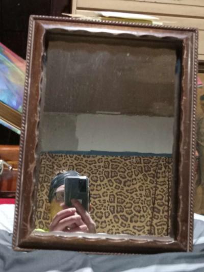 wood mirror ornate detailing - Thumbnail 3