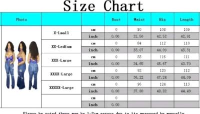 Womens plus size jeans Material cotton polyester Wide leg be - Thumbnail 3