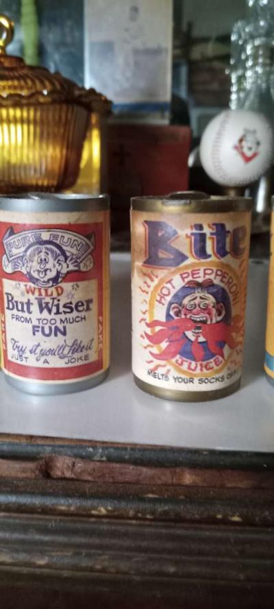6 vintage mini beer cans - Thumbnail 2