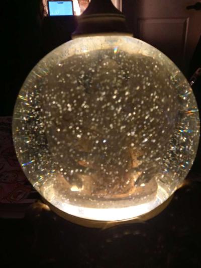 physical LED Angel glitter globe - Thumbnail 3