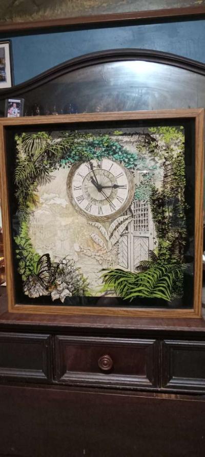Elgin battery operated clock vintage - Thumbnail 2