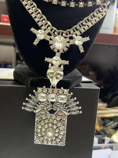 Fashion Design Bridal Jewelry Vintage Neck Bib Collar Choker - Thumbnail 2