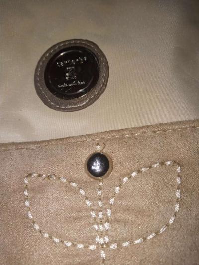 suede Carters baby diaper bag embroidered clean bag no stain - Thumbnail 2