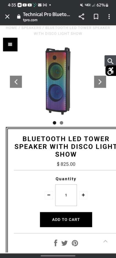 black led bluetooth speaker - Thumbnail 2