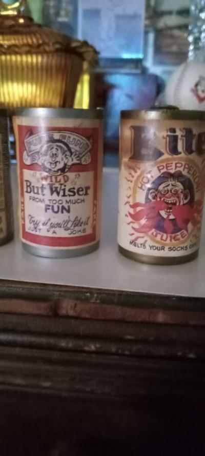 6 vintage mini beer cans - Thumbnail 5