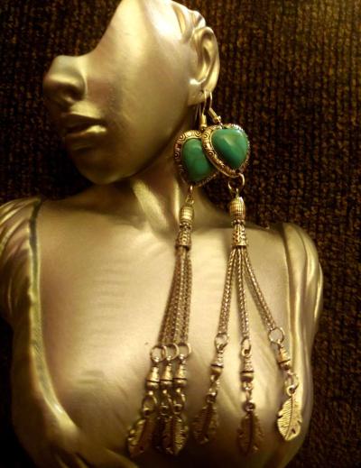 Turquoise Earrings - Thumbnail 2