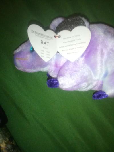 2000 Ty beanie babies zodiac rat mint selling collection off