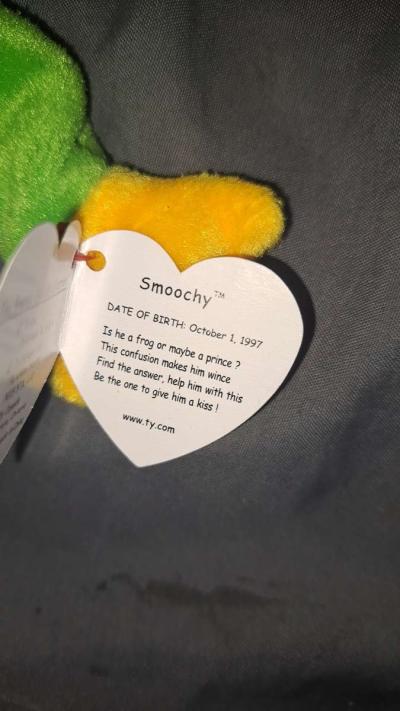 Beanie Babies Smoochy The Frog - Thumbnail 2