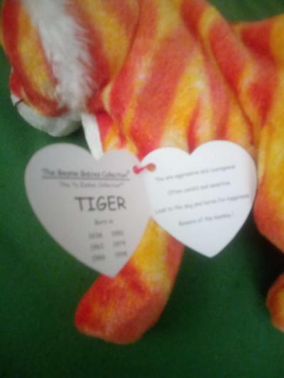 2000 Ty beanie babies zodiac tiger mint selling collectio - Thumbnail 3