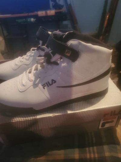Mens White Fila Shoes - Thumbnail 3