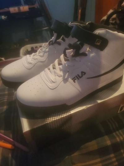 Mens White Fila Shoes - Thumbnail 5