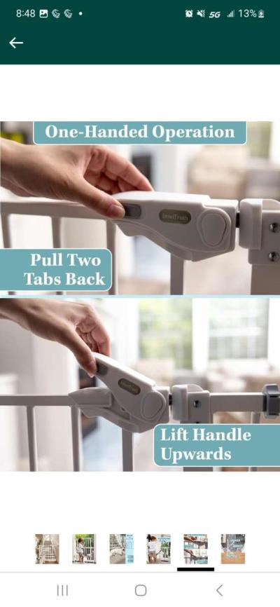 InnoTruth Baby Gate for Stairs and Doorways - Thumbnail 4