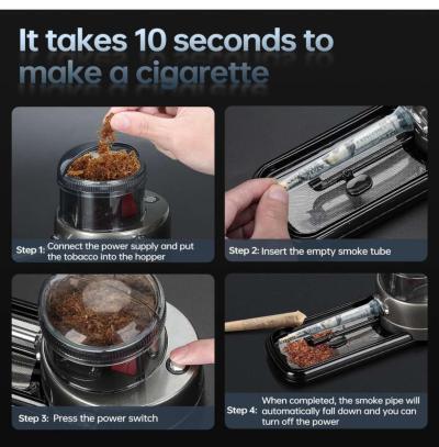 Electric Cigarette Rolling Machine Portable Tobacco Injector - Thumbnail 4