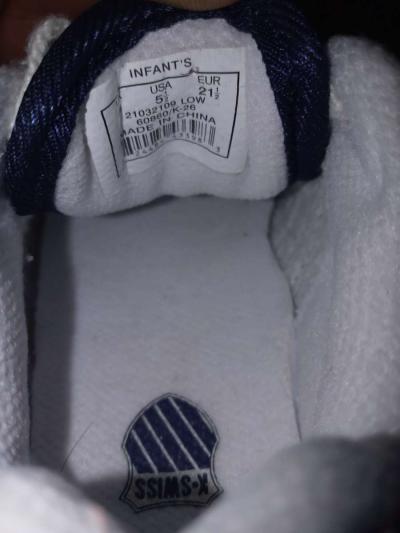 infant toddler child size 5 Swiss tennis shoes - Thumbnail 4