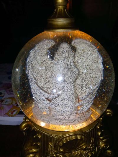 physical LED Angel glitter globe - Thumbnail 2
