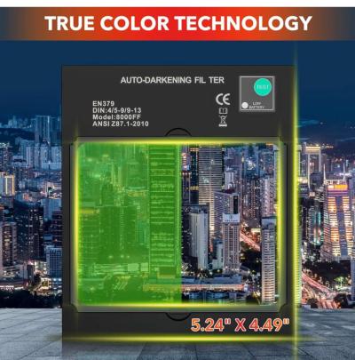 Auto Darkening Welding Helmet Large View 394 x 315 Welding H - Thumbnail 2