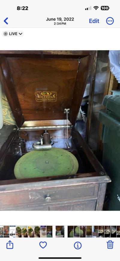 1914 RCA record player vintage - Thumbnail 6