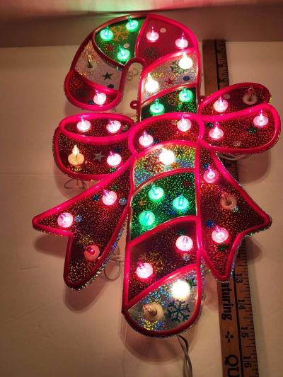 Celebrations Holographic Illumination Twinkling Candy Cane - Thumbnail 4