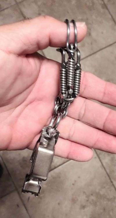 Stainless Steel Work Gloves Clip - Thumbnail 2