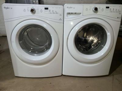 White Front Load Whirlpool Washer and Dryer Set - Thumbnail 2