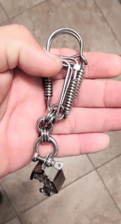 Stainless Steel Work Gloves Clip - Thumbnail 3