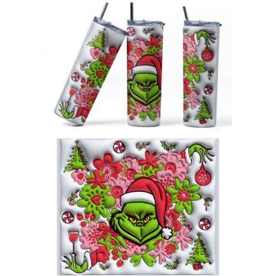 Spread Holiday Cheer Grinch Vibes 20oz Tumbler - Thumbnail 2