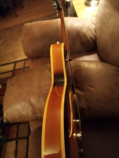 1999 Washburn semi Hollowbody tabbaco finish electric guitar - Thumbnail 3