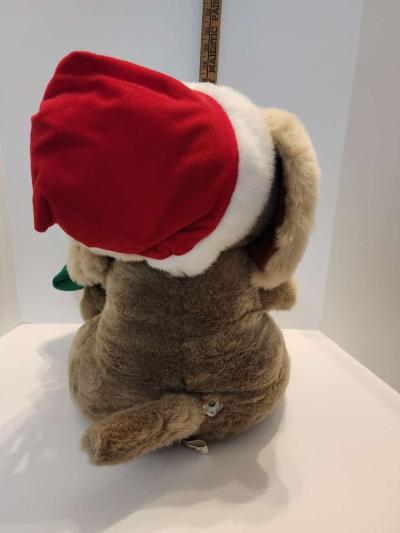 Vintage Animated Plush Dog By Santas Best - Thumbnail 3