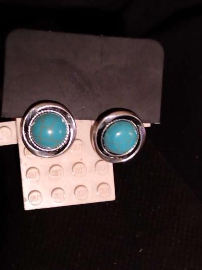 22 in Copper An Turquoise Necklace with a cross - Thumbnail 6