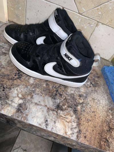 Nike Kids Court Borough 2 High Top Sneaker 13C - Thumbnail 3