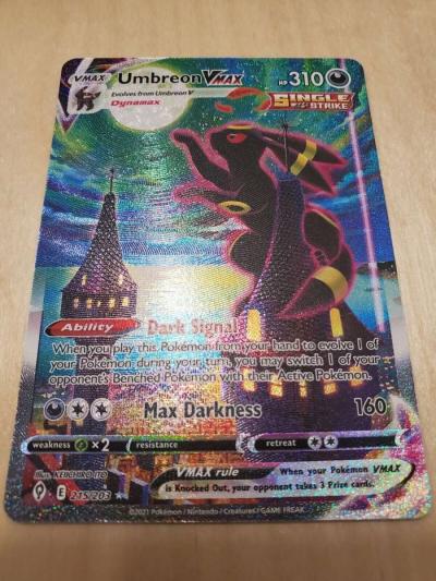 Umbreon VMAX Alternate Art Secret Rare  215203  Evolving Ski - Thumbnail 2