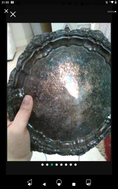 I have a heavy duty silver plated  platter - Thumbnail 5