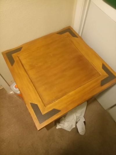 solid wood entertainment center with two end tables - Thumbnail 2