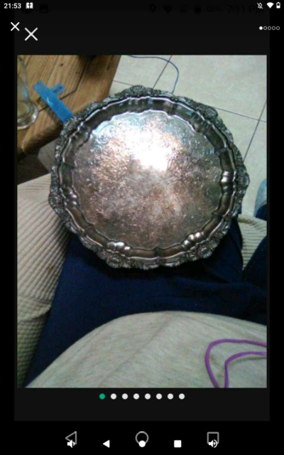 I have a heavy duty silver plated  platter - Thumbnail 3