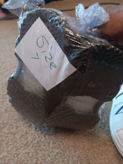 a custom printed pair of womens shoes  size 7 - Thumbnail 3