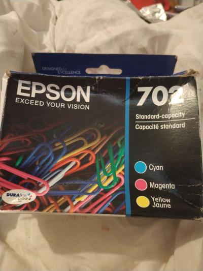 Epson 702 printer ink cyan magenta yellow - Seattle, Washington