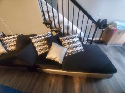 Linzy chaise sofa 110 in wide - Thumbnail 2